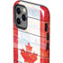 Canada Flag Light Wood iPhone 12 Pro Impact Case